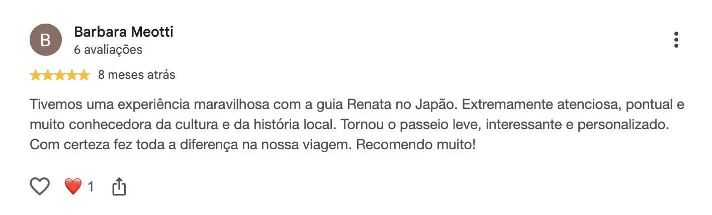 Avaliação no Google 4