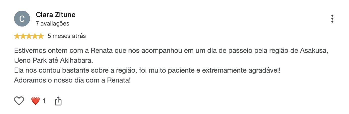 Avaliação no Google 3